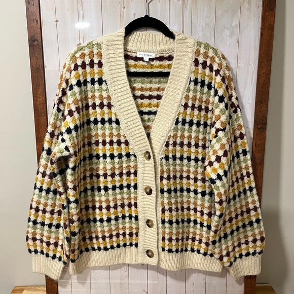 Blu Pepper Multicolor Patterned Cardigan - Picture 3 of 6
